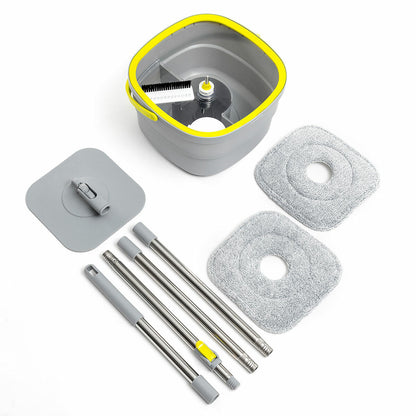 Selbstreinigender Drehmopp Selimop mit zweiteiligem Eimer von InnovaGoods – Rückansicht