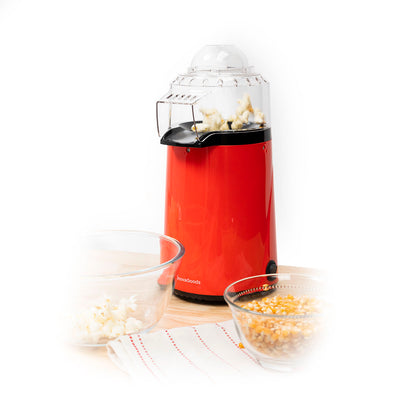Heissluft-Popcornmaschine Popmar von InnovaGoods in Rot und Schwarz – Seitenansicht