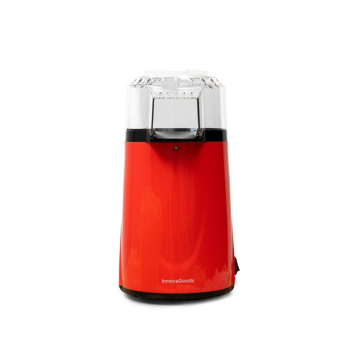 Heissluft-Popcornmaschine Popmar von InnovaGoods in Rot und Schwarz – Rückansicht
