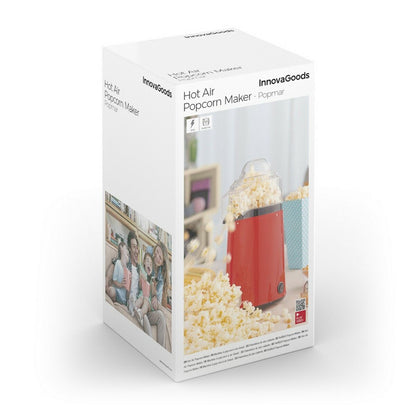 Heissluft-Popcornmaschine Popmar von InnovaGoods in Rot und Schwarz – Detailansicht