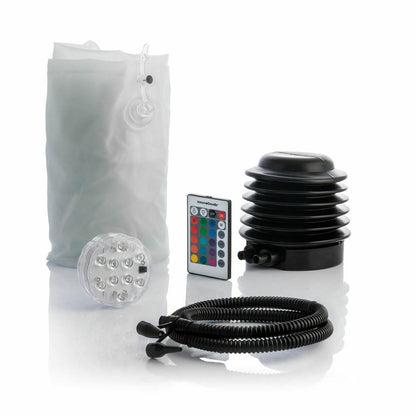 InnovaGoods aufblasbares LED-Sessel-Hocker-Set mit RGB-Beleuchtung und Fernbedienung – Detailansicht