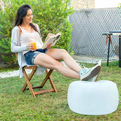 InnovaGoods aufblasbares LED-Sessel-Hocker-Set mit RGB-Beleuchtung und Fernbedienung – Verpackung