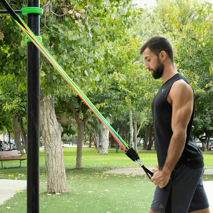 Liegestützbrett mit Widerstandsbändern und Fitness-Zubehör von InnovaGoods – Ansicht 7