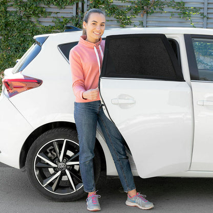 InnovaGoods Sonnenschutzgitter für das Auto, 4 Stück, schwarz – Ansicht 8