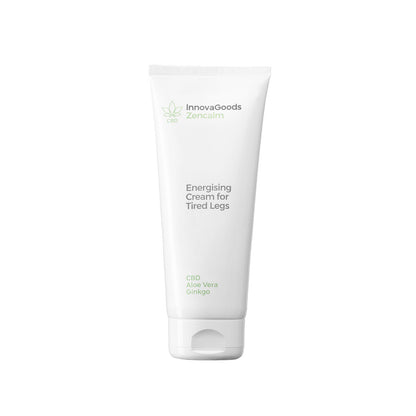 InnovaGoods Set mit CBD-Beincreme und schwarzen Kompressionssocken – Anwendungsansicht