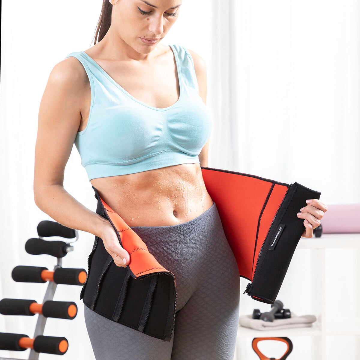 Klimmzugstation mit Taillengurt und Trainingsguide von InnovaGoods – Ansicht 7
