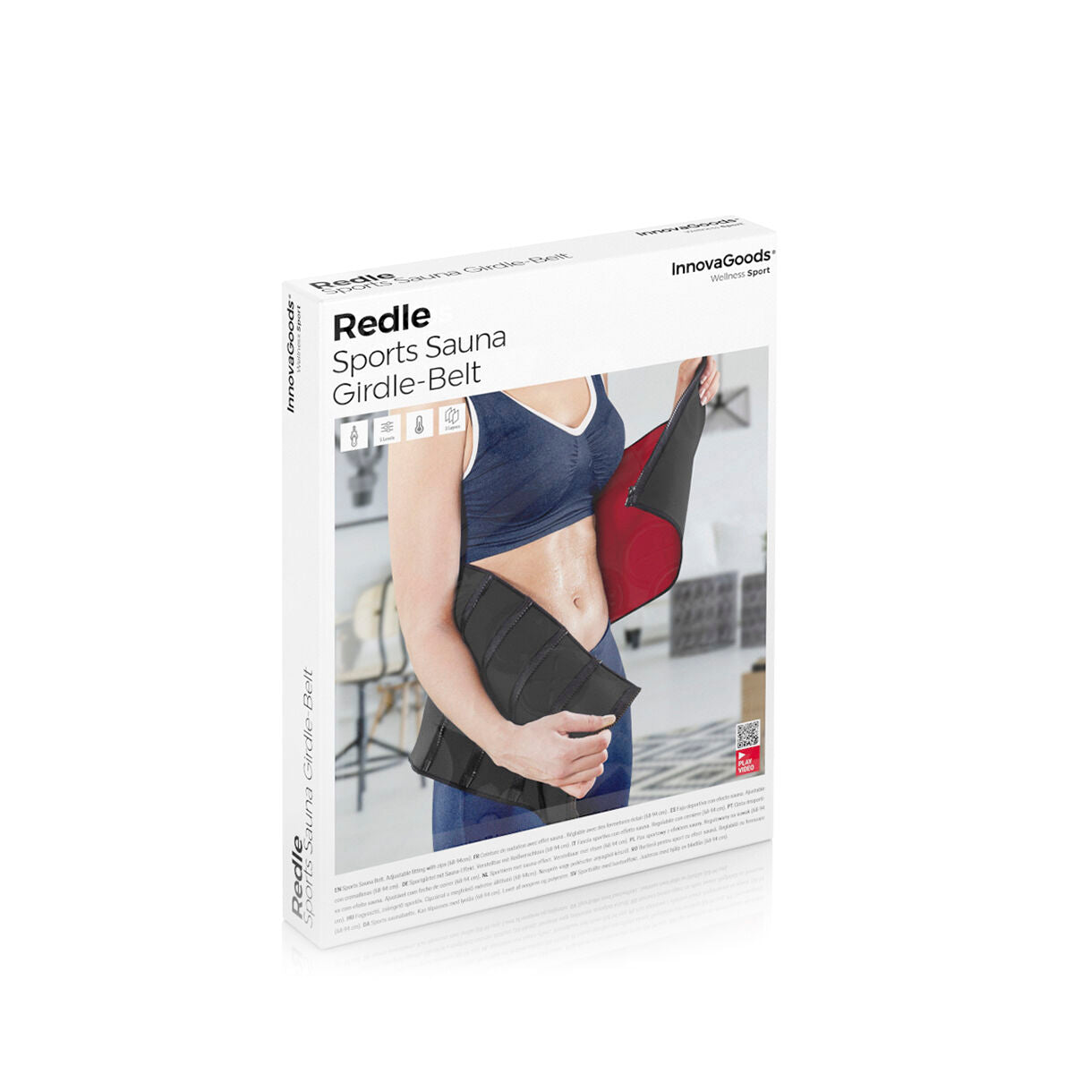 Klimmzugstation mit Taillengurt und Trainingsguide von InnovaGoods – Detailansicht