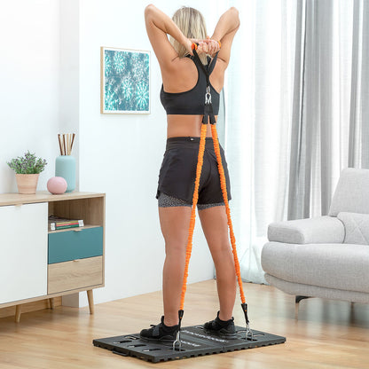 Tragbares Trainingssystem mit Sauna-Sportweste für Herren XL von InnovaGoods – Rückansicht