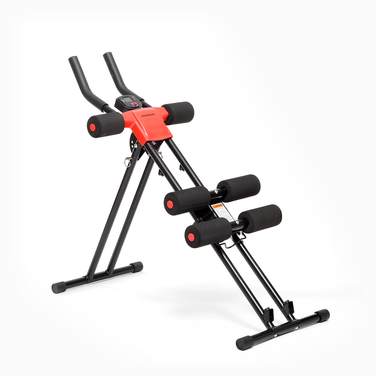 InnovaGoods Bauchtrainer-Set mit klappbarem Bauchmuskeltrainer und Sauna-Sportweste – Rückansicht