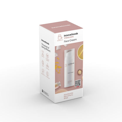 Pack Gesichtsmassager, Kombucha Gesichtsserum Vibeboost 30 ml und Kombucha Gesichtscreme Vibecare 50 ml InnovaGoods