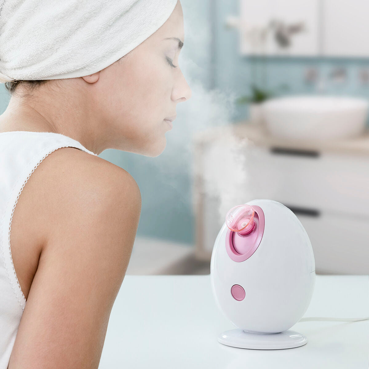 Elektrisches Gesichtssauna-Set, Rice Joypure Gesichtsreiniger 200 ml & Rice Joyfresh Gesichtstoner 150 ml InnovaGoods
