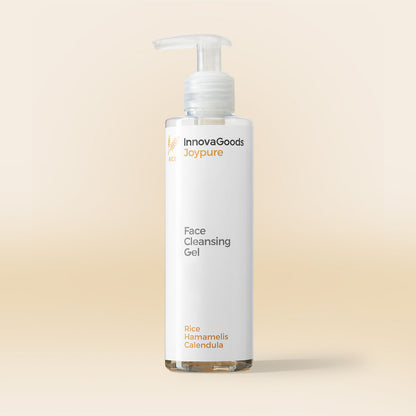Set Elektrischer Gesichtsreiniger gegen Mitesser und Gesichtsreinigungsgel Rice Joypure 200 ml InnovaGoods