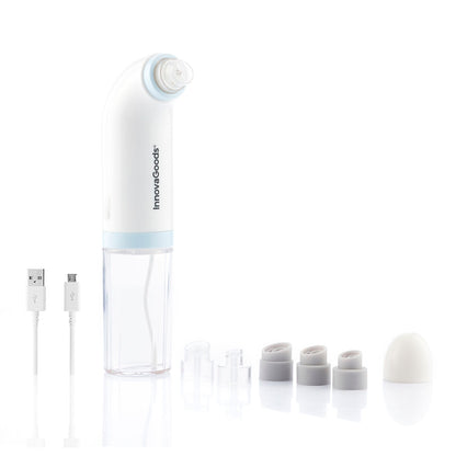 Set Gesichtsreinigungsgerät gegen Unreinheiten wiederaufladbar+Gesichtsreiniger Rice Joypure 200 ml InnovaGoods
