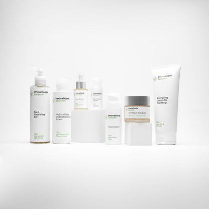 Pack Augenmassagegerät Anti-Aging mit Phototherapie und Thermotherapie und Augenpflege CBD Zenglow 15 ml InnovaGoods