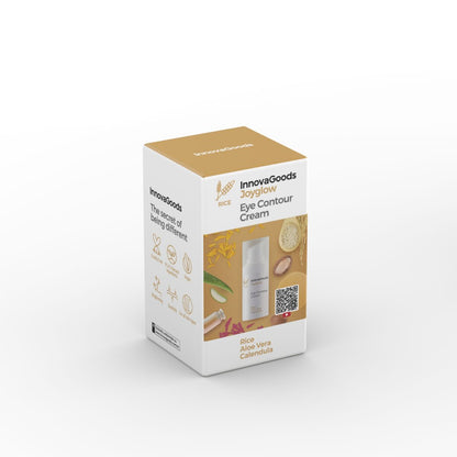 Pack Augenmassagegerät Anti-Aging mit Phototherapie und Thermotherapie und Augencreme Rice Joyglow 15 ml InnovaGoods