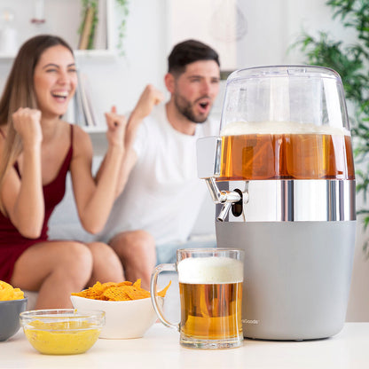Set Bierspender mit Kühlung InnovaGoods und 2 rollbare Sonnenbrillen Sunfold France