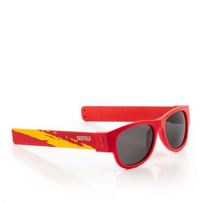 Set Bierkühler-Spender InnovaGoods und 2 Roll-Sonnenbrillen Sunfold Spain Red