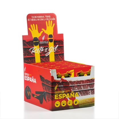 Set Bierkühler-Spender InnovaGoods und 2 Roll-Sonnenbrillen Sunfold Spain Red