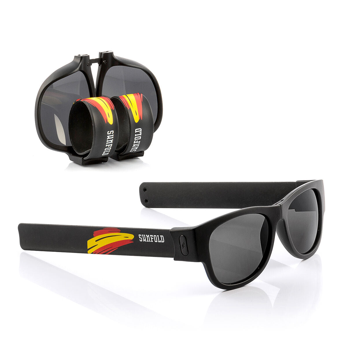 Pack Bierspender mit Kühlung InnovaGoods und 2 Roll-Sonnenbrillen Sunfold Spain Black