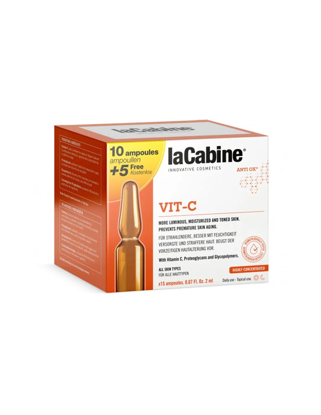 LA CABINE LA CABINE Amp Fac Pack 10 5x2 Vitamin C Kosmetikpflege