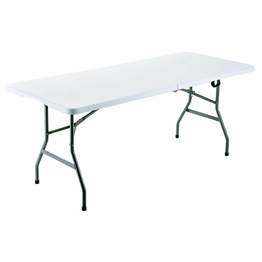 Marbueno Klapptisch Resina Weiß 152x70x74 cm Rechteckig für Außen & Camping