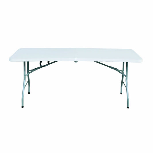 Marbueno Klapptisch Resina Weiß 152x70x74 cm Rechteckig für Außen & Camping