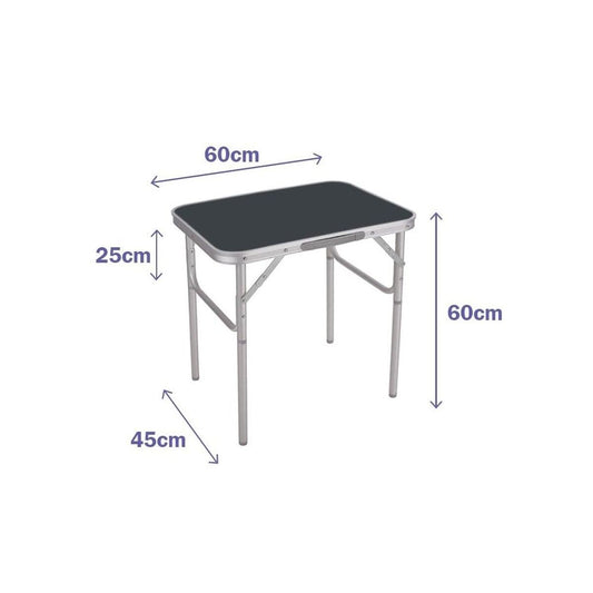 Table Klapptisch Marbueno Grau 60 x 60 x 45 cm