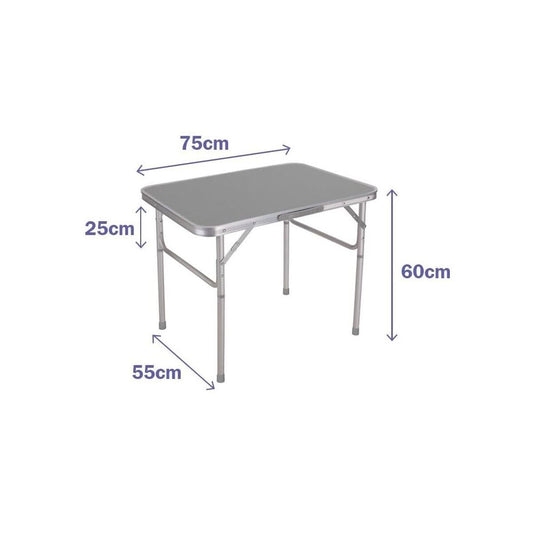 Table Klapptisch Marbueno Grau 75 x 60 x 55 cm