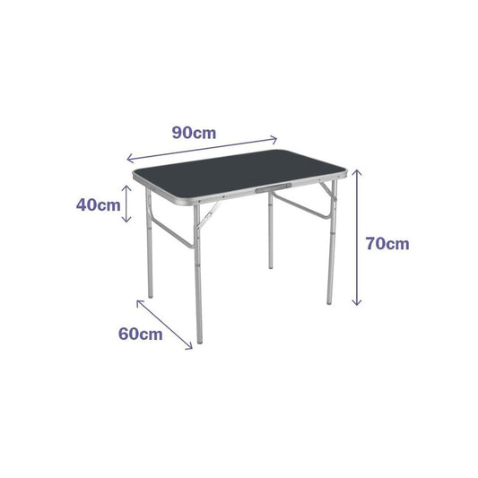 Table Klapptisch Marbueno Grau 90 x 70 x 60 cm