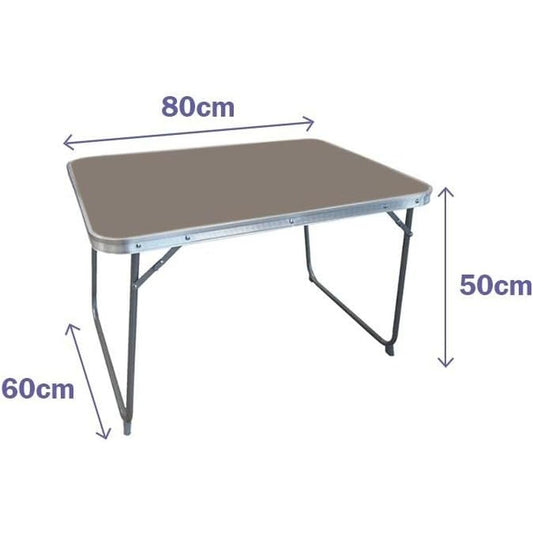 Table Klapptisch Marbueno Grau 90 x 70 x 60 cm