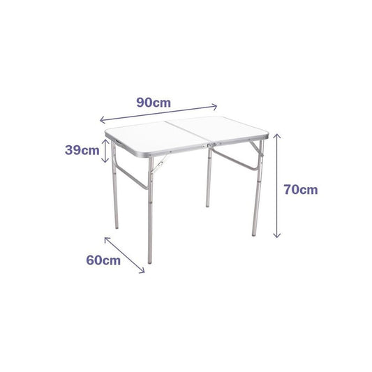 Table Klapptisch Marbueno Weiß 90 x 70 x 60 cm
