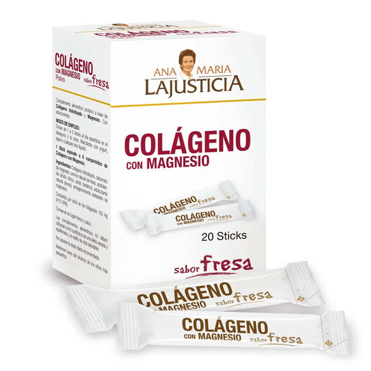 ANA MARÍA LAJUSTICIA ANA MARÍA LAJUSTICIA Kollagen mit Magnesium Erdbeergeschmack 20 Sticks je 4 g Kosmetik