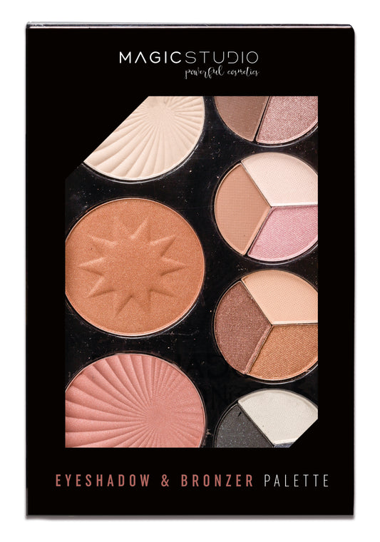 IDC INSTITUTE IDC Institute Sombras Magic Bronzer Palette Bronzing-Puder Palette für Kontur und Glow Kosmetik