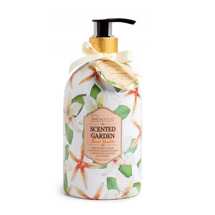 IDC INSTITUTE Sweet Vanilla Hand & Body Lotion 500 ml Pflege für Hände und Körper Bodylotion weiss Vanilleduft