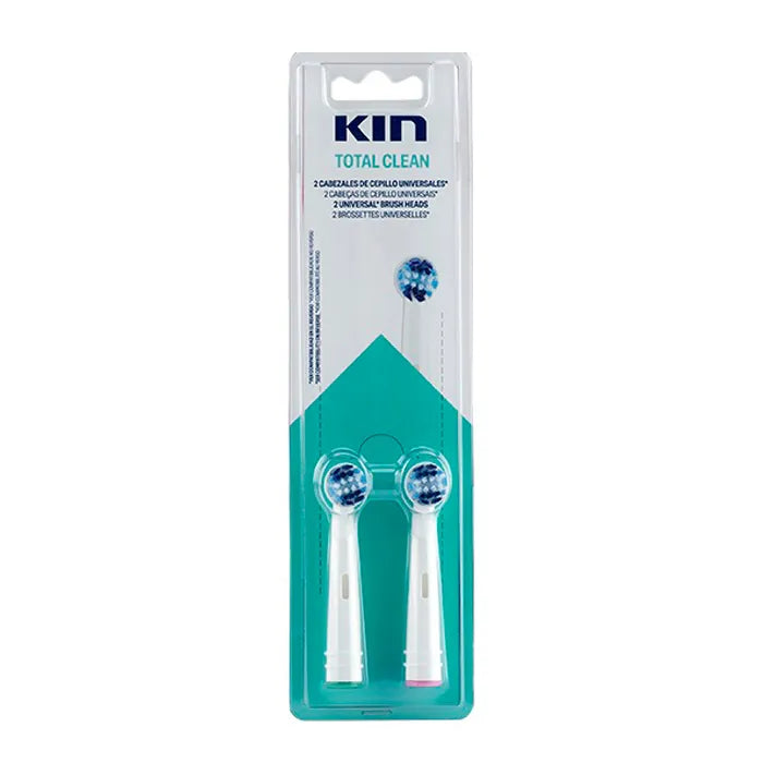 KIN KIN Ersatzbürsten Total Clean für elektrische Zahnbürste 2 Stück Kosmetik
