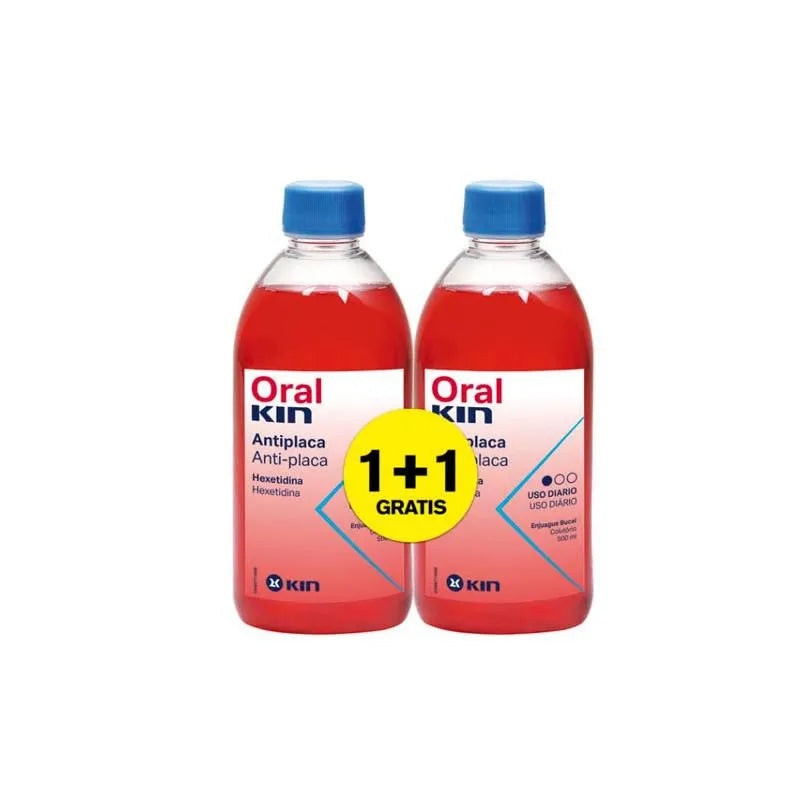 KIN KIN Oralkin Enjuague Bucal Mundspülung 500 ml plus 500 ml gratis Kosmetik