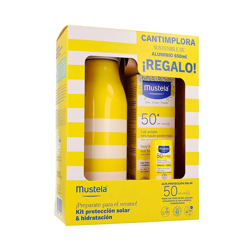 MUSTELA MUSTELA Sonnenmilch SPF 50+ 100 ml Set 3 Teile Sonnenschutz Kosmetik Sonnenpflege