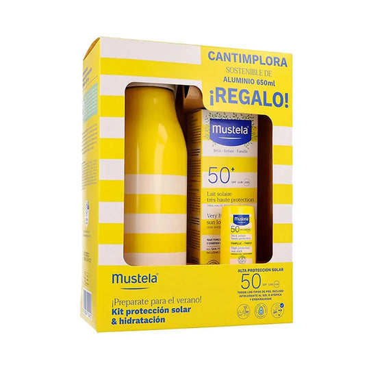 MUSTELA MUSTELA Sonnenmilch SPF 50+ 100 ml Set 3 Teile Sonnenschutz Hautpflege Sonnenpflege