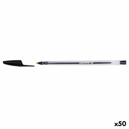 Molin BC188 Kristall Kugelschreiber schwarz 1 mm, 50 Stück – Produktansicht