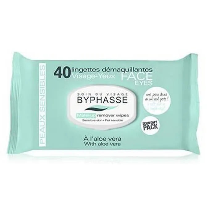 BYPHASSE BYPHASSE Make-up Entferner Tücher Aloe Vera Sensitive Skin 40 Stück