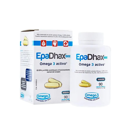 EPADHAX EPADHAX Aktives Omega 3 1000 mg 90 Kapseln Nahrungsergänzung Kosmetik