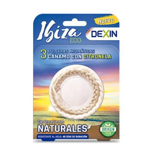 DEXIN DEXIN Anti-Mücken Armbänder mit Citronella wasserfest Ibiza 3 Stück Pack Kosmetik