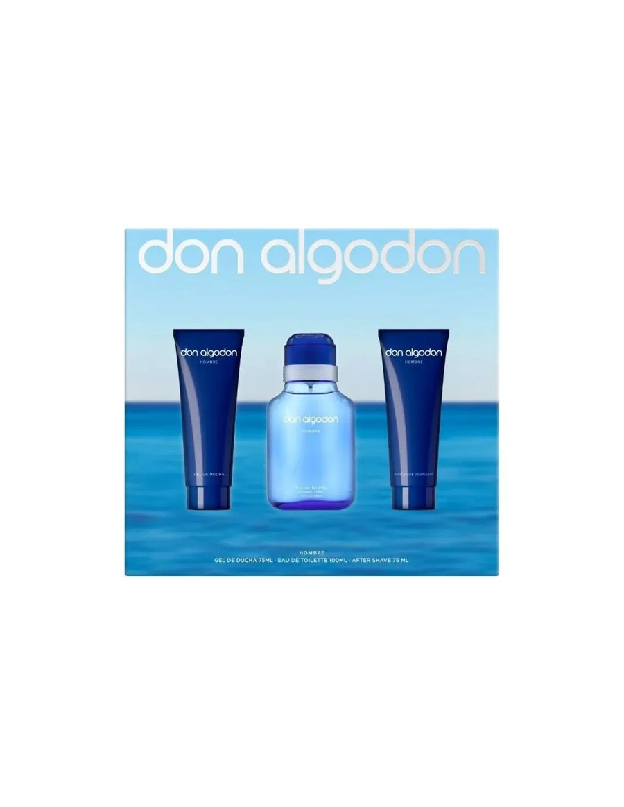 Don Algodón para Hombre Eau de Toilette Spray 100 ml 3-teiliges Set
