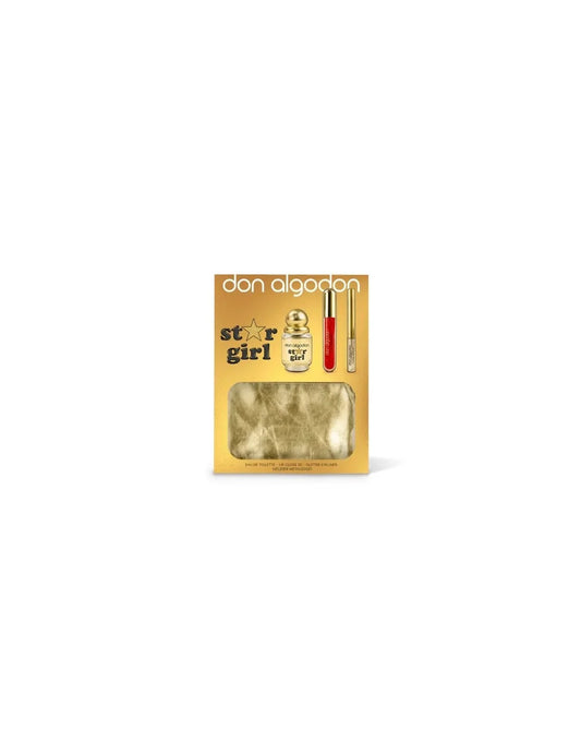 DON ALGODÓN DON ALGODÓN Set Star Girl Eau de Toilette 30 ml Lipgloss Glitzer Eyeliner Kosmetiktasche Parfüm