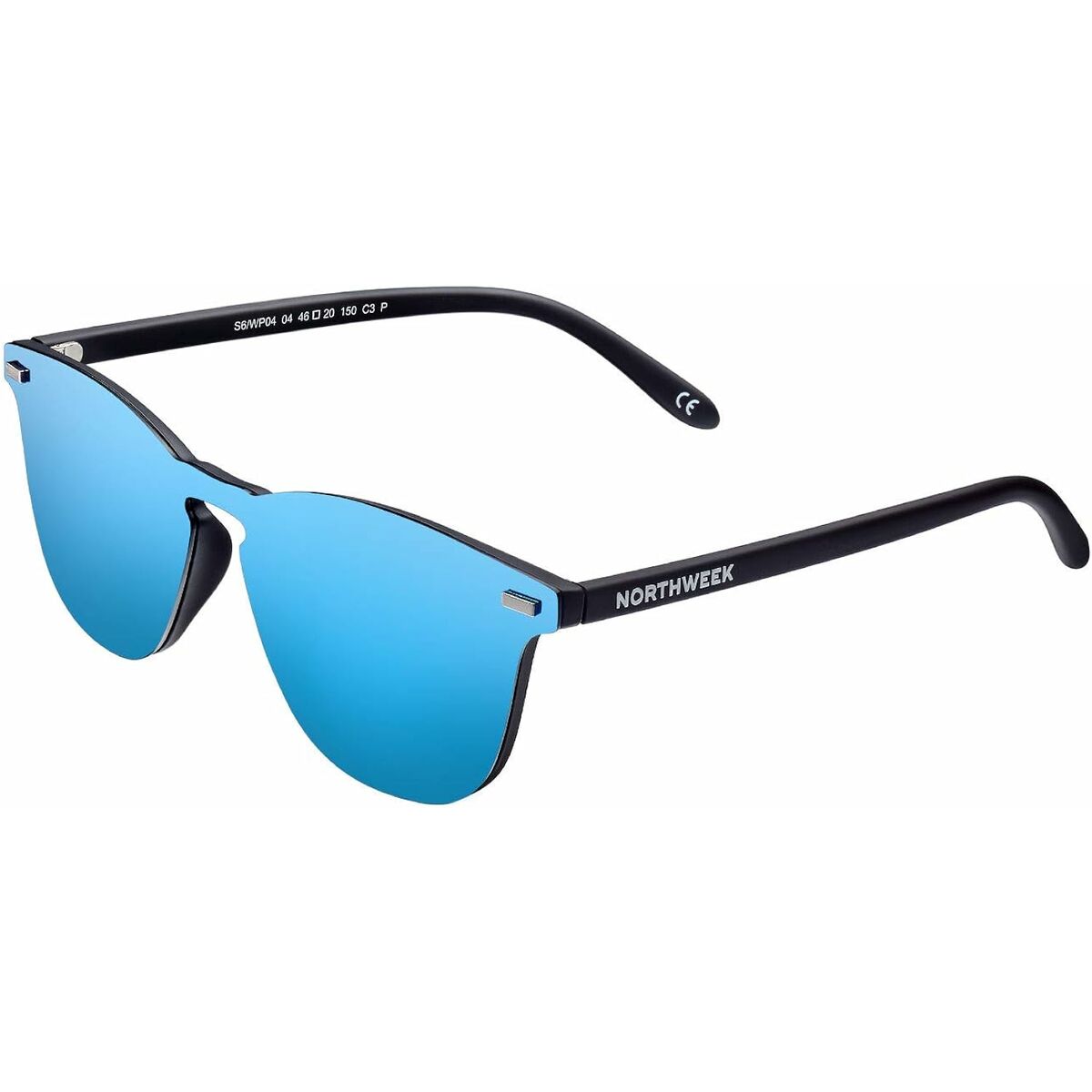 Northweek Unisex-Sonnenbrille Northweek Wall Phantom Ø 45 Mm Blau Schwarz