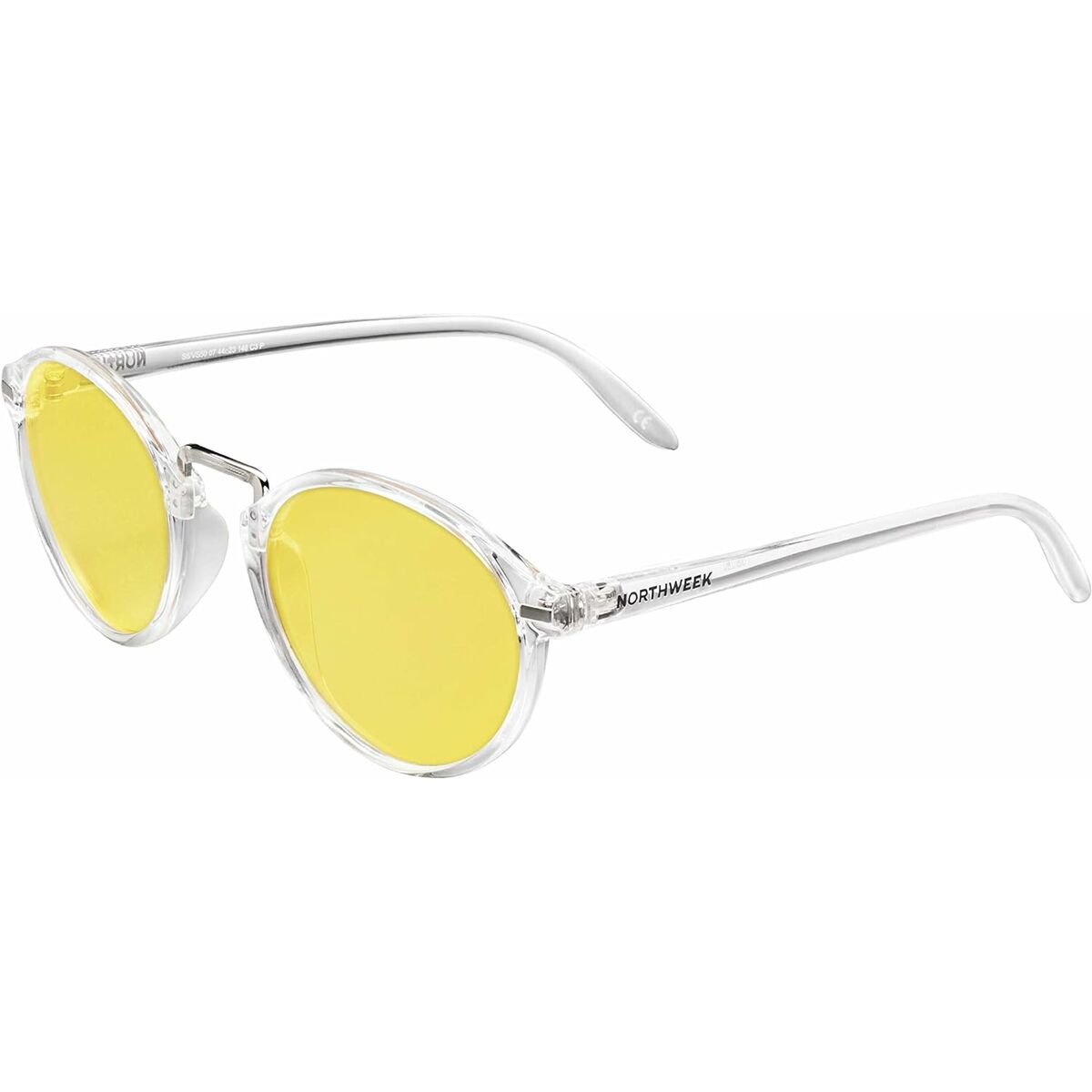 Northweek Unisex-Sonnenbrille Northweek Vesca Bright Ø 47 Mm Gelb Durchsichtig