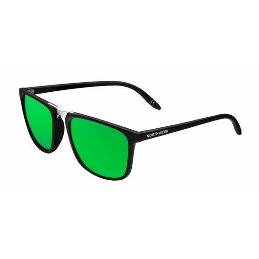Northweek Unisex-Sonnenbrille Northweek Shelter Matte Ø 47 Mm Grün Schwarz