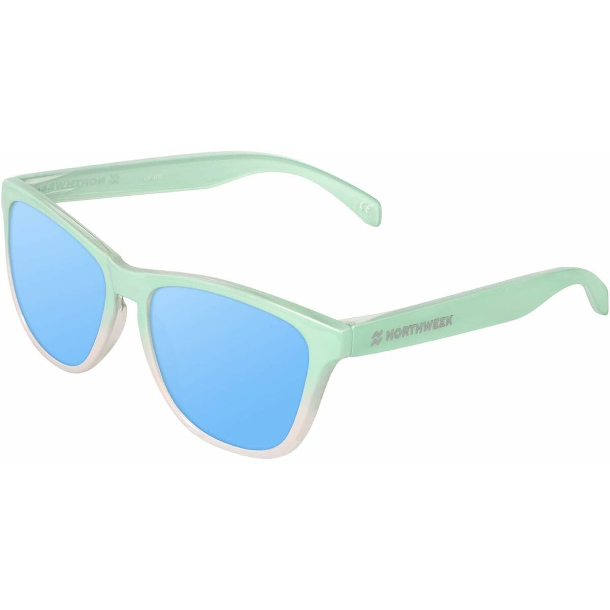 Northweek Unisex-Sonnenbrille Northweek Gradiant Ø 47 Mm Weiß Grün