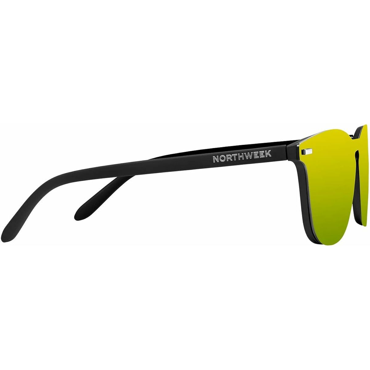 Northweek Unisex-Sonnenbrille Northweek Wall Phantom Ø 45 Mm Gelb Schwarz