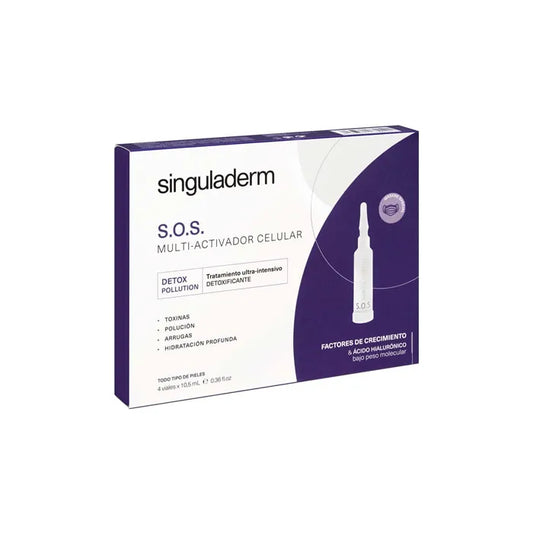 PRIMADERM PRIMADERM Singuladerm S.O.S. Multi-Cellular Activator Entgiftende Behandlung 4x10,5 ml Kosmetik
